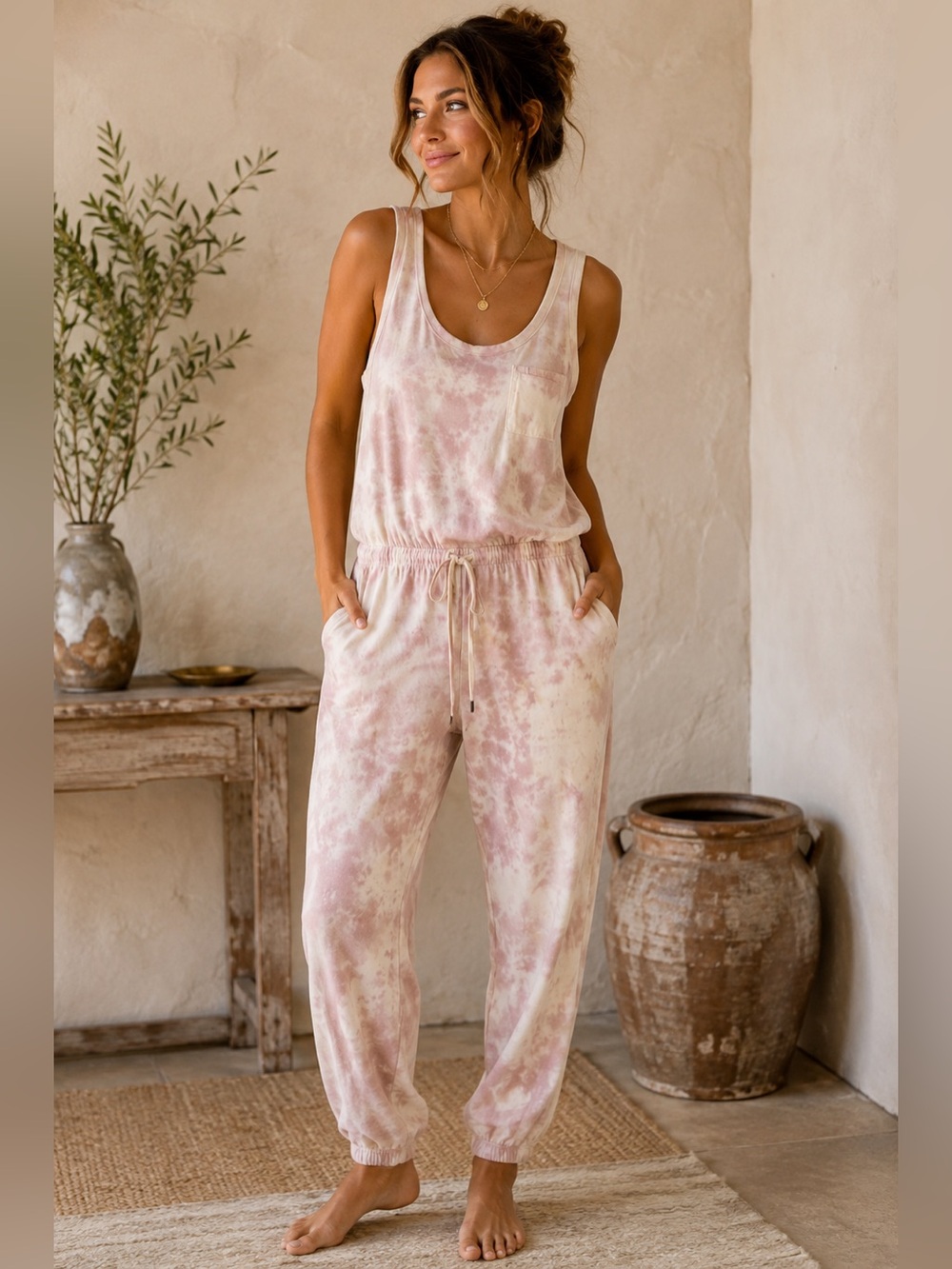 n:philanthropy World Cotton Tie-Dye Jumpsuit | Size L